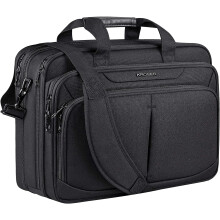 Torba na laptopa, rozszerzalna, lekka, na laptopa 17,3 cala, torba biznesowa premium, wodoodporna, listonoszka