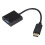 SUSUchens Display Port DP αρσενικό σε VGA θηλυκό καλώδιο μετατροπής για προβολέα υπολογιστή, 6