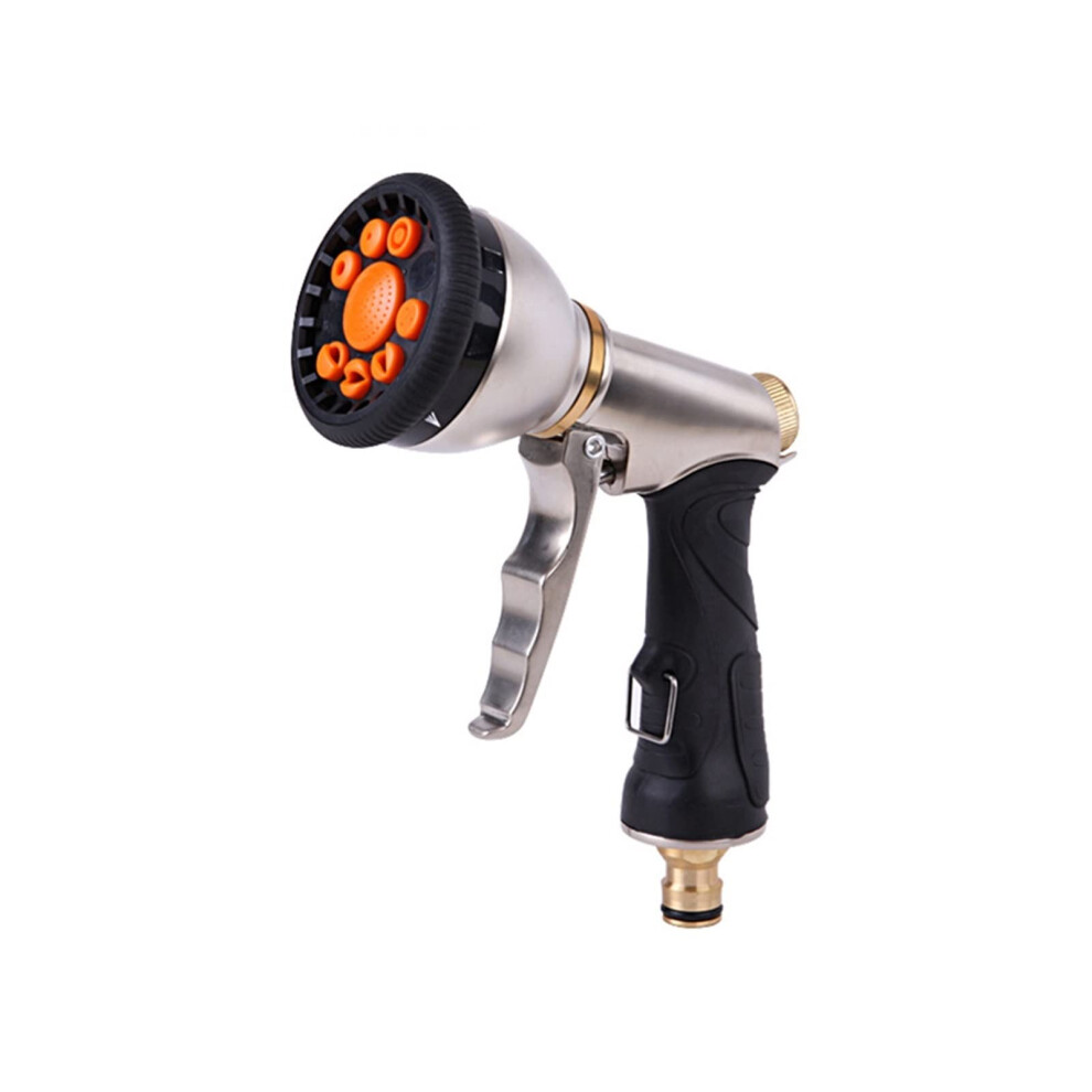 Metal Garden Hose Nozzle with Adjustable Spray,  Pressure Water Gun for Car Wash and Garden Cleaning-image-OPC-PR7WR6K-NEW
