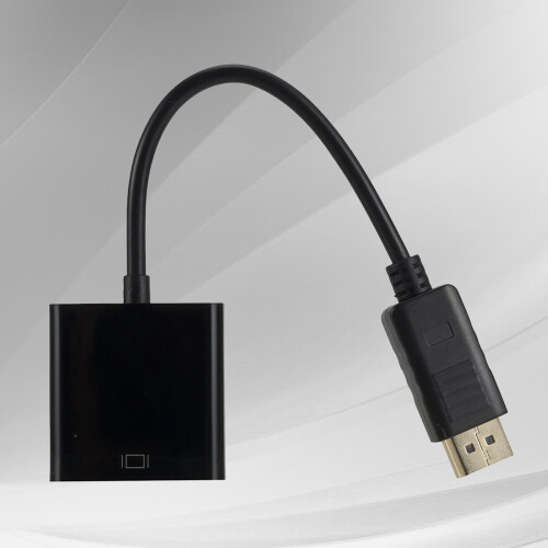 SUSUchens Display Port DP αρσενικό σε VGA θηλυκό καλώδιο μετατροπής για προβολέα υπολογιστή, 2