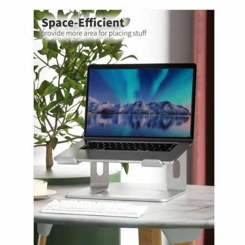 Suporte ergonômico para laptop SHAOSZC em alumínio, ajustável, para laptops de 10 a 15,6 polegadas, com design de resfriamento, compatível com 1