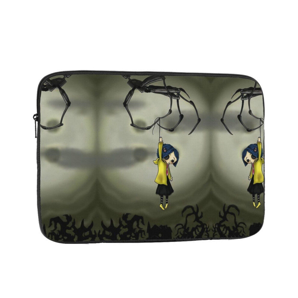 Coraline Laptop Case, Shockproof Protective Notebook Case With Accessory Pocket, Briefcase Carrying Cover,10 12 13 15 17 Inch Black 9395123597904