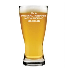 0,47 l pivný pohár Pilsner Som fyzioterapeut, nie kúzelník, vtipné