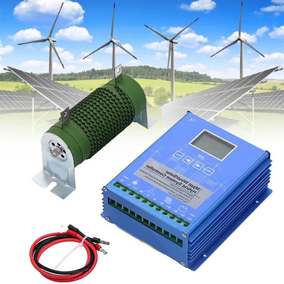 Mppt Hybrid Wind Solar Charge Controller 48V 2000W With Lcd Display And Dump Load For Lithium Battery 9113335013230