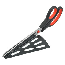 ZKCCNUK Pizza Scissors with Scoop, Compatible with Sharp Scissors, Removable Stainless Steel Kitchen Utensil