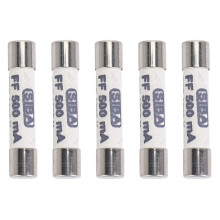 5X 1000V 500MA 6.3 x 32mm White Ceramic Fuse for Multimeter