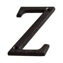 DIY-Buchstaben aus Schmiedeeisen, antiker Industriestil, robuste Retro-Textur, schwarze Beschichtung, passend für Haus-, Garten- und Ladendekoration