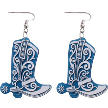 Eease 1 Pair Cowgirl Boot Earrings Women Western Earrings Retro Dangle Drop Earrings