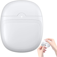Automatic Nail Clipper with 2 Speeds, Cordless Rechargeable Nail Clipper and Nail Scraper Storage, with LED Light, Portable Nail File White