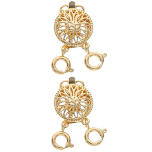 2 séparateurs de colliers, fermoirs pour colliers superposés, raccourcisseur de collier, séparateur de bijoux