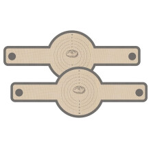 Tapis de cuisson en silicone antiadhésif et facile à nettoyer pour cocotte en fonte, lot de 2, avec longues poignées.