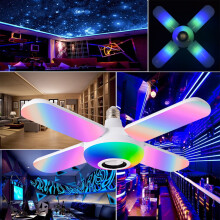 Alennusmyynti! Lmueinov Älykäs LED-lamppu Bluetooth-kaiuttimella, E27RGB Väriä Vaihtava Lamppu, 24-Näppäiminen Kaukosäädin Kotiin ja Juhliin