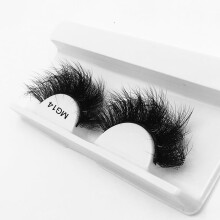 Nvzi -b 1 Pairs Wispy Mink Lashes Fluffy Eye Lashes Natural Look 8D Volume Fake Eyelashes，M14