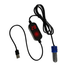 Submersible Aquarium Heater, Mini Fish Tank Heater with Built in, External Temperature Controller, LED Display, Used for 1 Gallons Below 15W