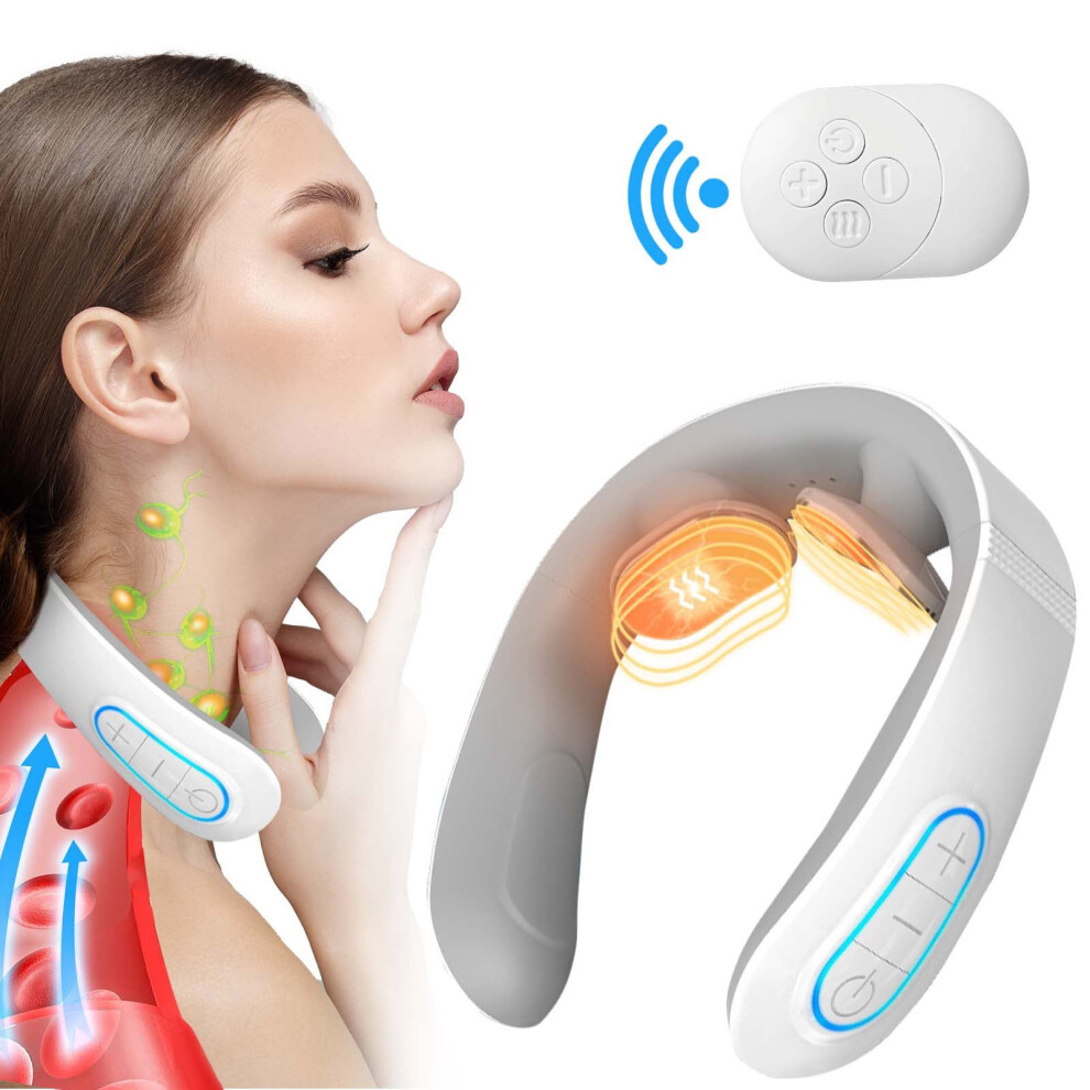 Clearance!!Back And Neck Massager Kneading Deep Tissue Massage Pillow With Heat For Muscle PainRelief Chairs And Cars