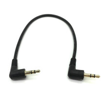 3.5mm Male to Male Stereo Cable 90 Degree Angled 3 Pole Car Auxiliary MP4