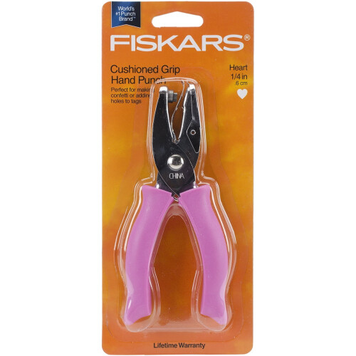 Fiskars H and Punch Heart .25 Inch