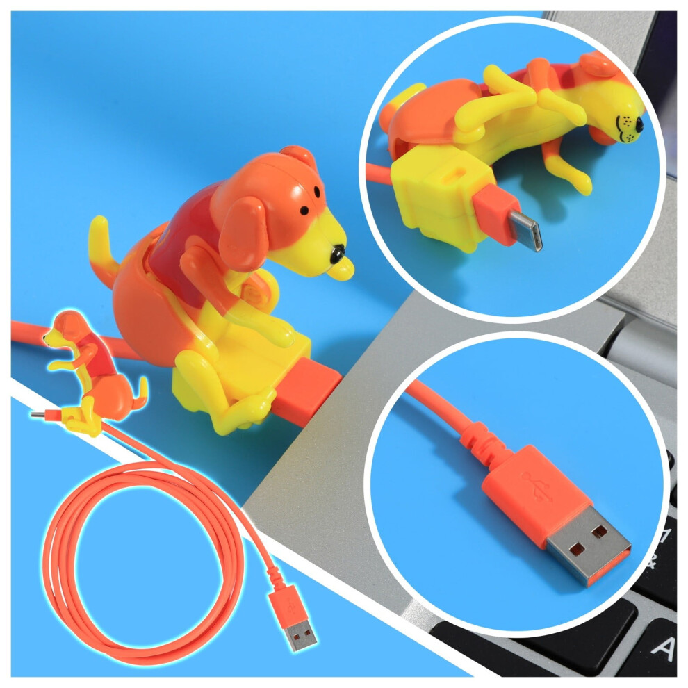 Cute Puppy Toy Dog Smartphone Charging Line, Compatible With Micro Usb & Type C, 10Ft Fast Charge, Right Angle Data Cable 9071309645774