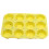 12 Hole Yellow Silicone Round Family Practical Cake Multi Functional Baking Tool Home Essentials 1