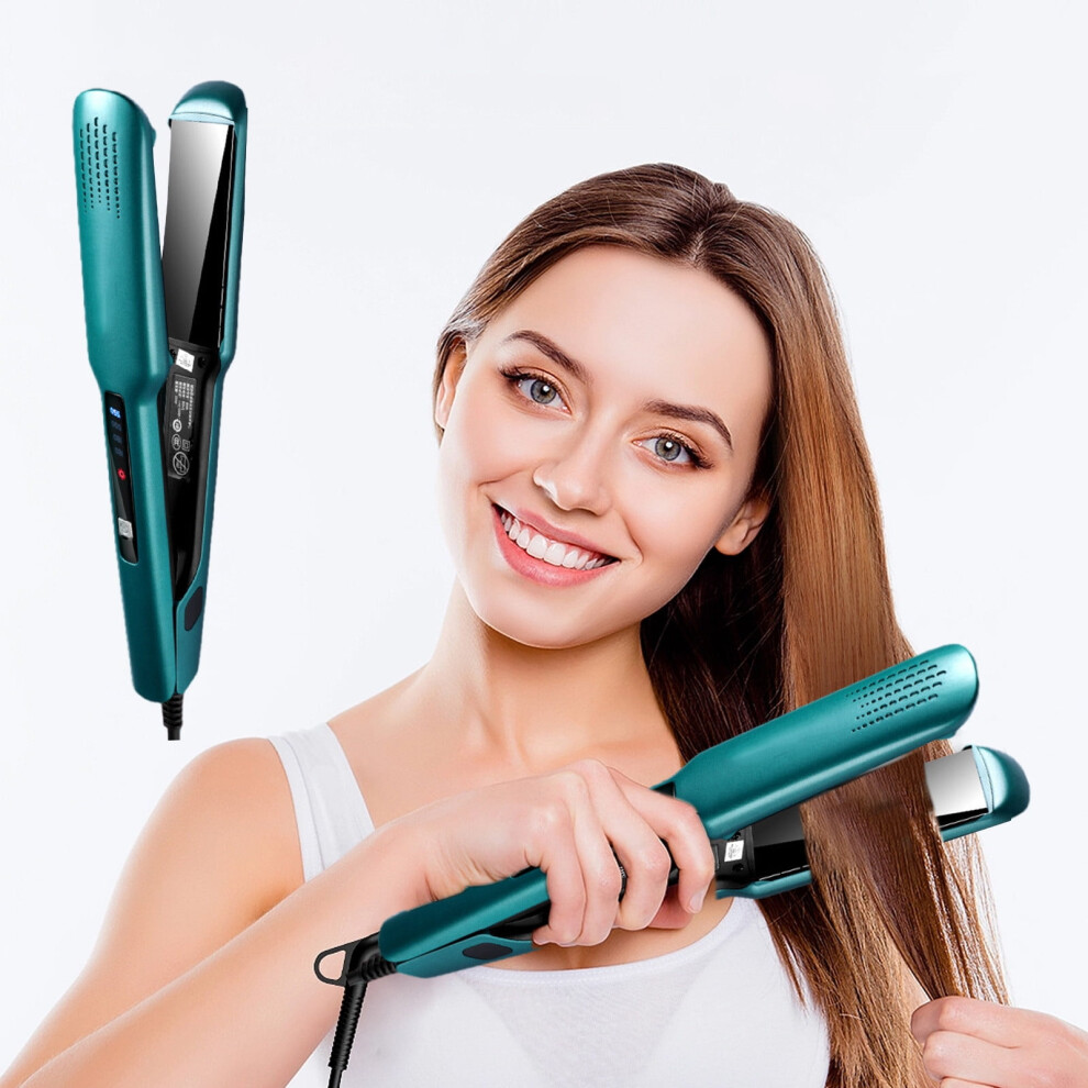 Kiplyki New Natural Curls Hair Curler, Negative Hair Straightener Compatible with All Hair Types, Fast Heating Crimper Wand
