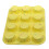 12 Hole Yellow Silicone Round Family Practical Cake Multi Functional Baking Tool Home Essentials 3