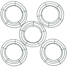 5 stuks ijzeren kransframe, ronde draadring voor het maken van kransen, doe-het-zelf macramé en bloemenknutselwerk