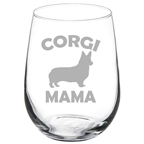 Vinglassbeger Corgi Mama (473 ml uten stilk)