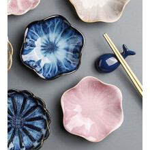 Lot de 2 coupelles en céramique pour bijoux, petits objets, sauce soja, snacks.