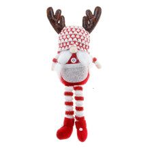 Décoration de Noël artisanale en peluche, compatible avec les figurines de nains suédois, pour un coin café ou un plateau à étages, idéale en