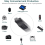 Hub USB 3x4 porte, mini hub dati USB 2.0 splitter piccolo e portatile, per PC, laptop, notebook PC, XPS, 3