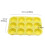 12 Hole Yellow Silicone Round Family Practical Cake Multi Functional Baking Tool Home Essentials 2