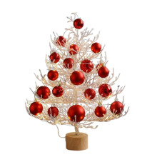 Mini sapin de Noël 45 cm - Décoration de bureau en branches mortes, décoration intérieure et cadeaux pour la famille