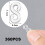 360st S Clips Elásticos Clips Conectores Plásticos Refis brancos 2