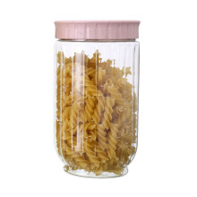 WinysinKitchen Pot hermétique en plastique transparent pour céréales et en-cas, format M