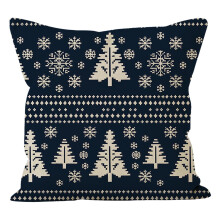 Liquidation de décorations de Noël ! Housse de coussin imprimée chaussettes sapin de Noël assortie, décoration de canapé pour salon et fêtes.