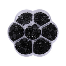500pcs Plastic Eyes & Noses for Craft Dolls, Puppets, Plush Animals - Assorted Sizes, Snap-on, Black - Compatible with Teddy Bear & Crochet Toys