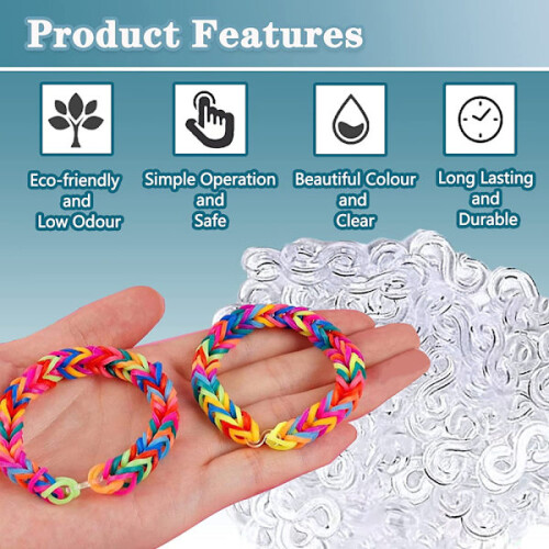 360st S Clips Elásticos Clips Conectores Plásticos Refis brancos 2