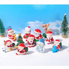 Offres du Cyber Monday 2024 : Décorations de Noël Viflosae pour sapin et table, micro-paysages, Père Noël, cerf, bonhomme de neige, boule de