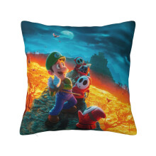 Decoratieve sierkussenhoezen met Super Mario-cartoonprint, schattige cartoon game, huisdecoratie, kerstversiering, buitenkussenhoezen voor