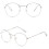 Gafas de lectura lisas para miopía (-1.0 a -6.0) Negras -3.5 7