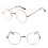 Gafas de lectura lisas para miopía (-1.0 a -6.0) Negras -3.5 3