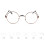 Gafas de lectura lisas para miopía (-1.0 a -6.0) Negras -3.5 5