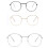 Gafas de lectura lisas para miopía (-1.0 a -6.0) Negras -3.5 4