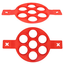 Silikónová nepriľnavá forma na palacinky TKSE2PCS s nepriľnavým povrchom pre vajíčka, pečenie a varenie