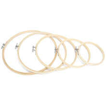 Aros de bordado redondos duraderos, marco para punto de cruz, aro de bambú, herramientas de costura a mano, 5 piezas