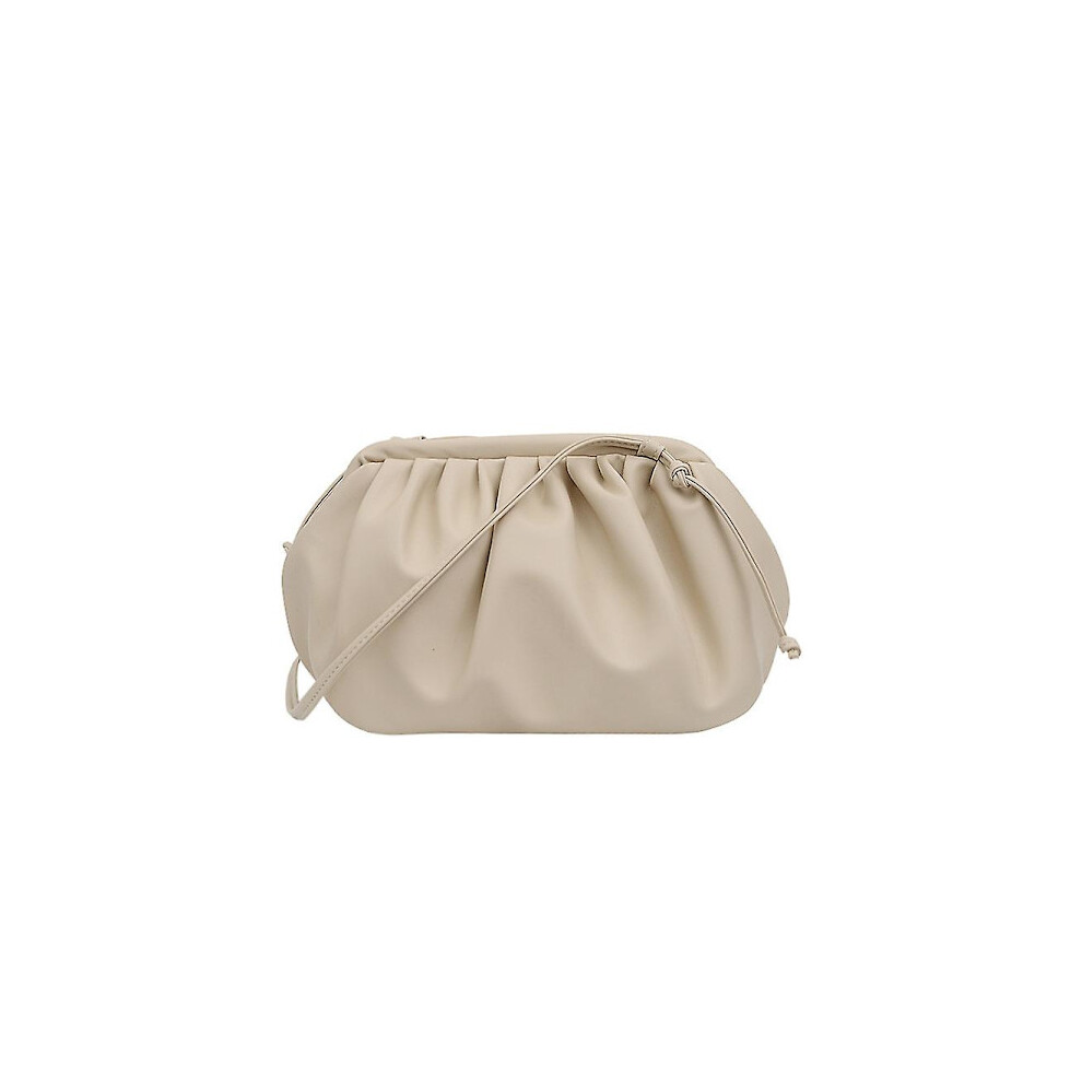 Messenger Bag Women Cloud Bag Soft Leather Dumpling Single Slanted Handbagsï¼Whiteï¼ White 9425574751263