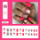 24 unhas postiças quadradas longas W596W596W596 3
