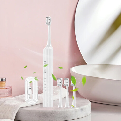 Kayannuo Home Essentials Clearance: Ηλεκτρική οδοντόβουρτσα με 3 κεφαλές, 15 λειτουργίες, έξυπνο