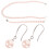 Set di gioielli da donna Yongwei con perle d'acqua dolce - Collana, bracciale e orecchini 7