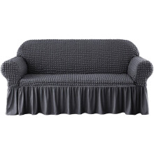 Housse extensible pour canapé WSYW, housse de canapé avec jupe, protection durable, lavable et très élastique pour animaux et enfants, 93"-118"